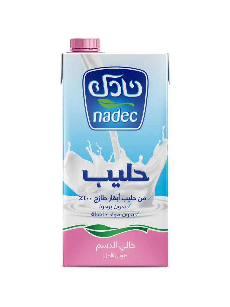 حليب نادك خالى الدسم  1 لتر *12